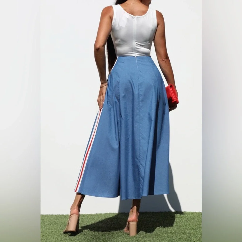 #70 Denim Dreams Midi Dress- Last One - Picture 5 of 6